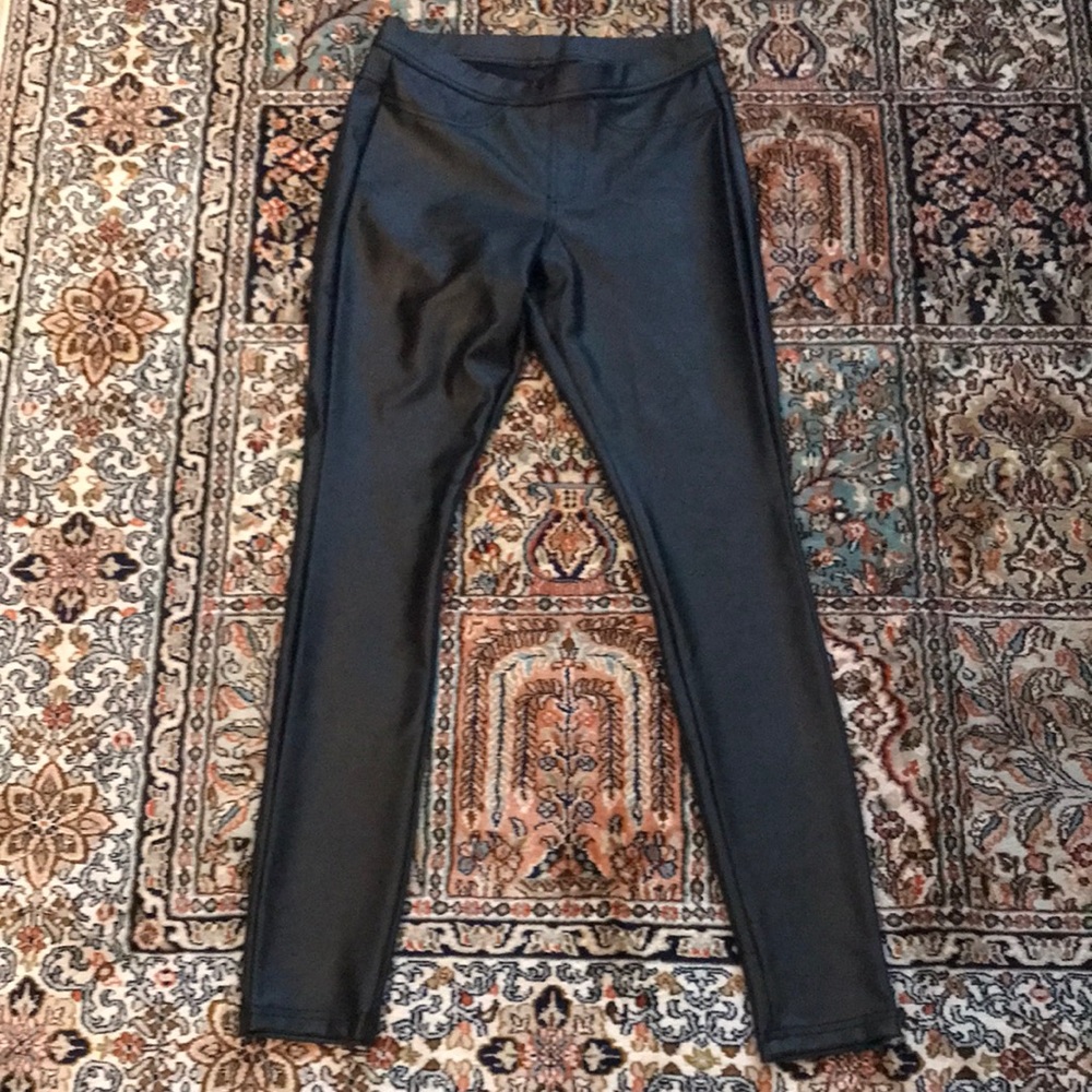 Black Faux leather leggings